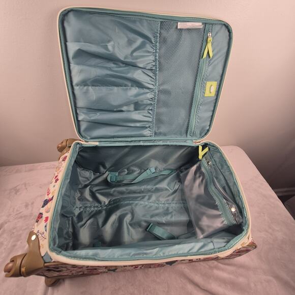 Green Living Lily Bloom Eco Friendly Cat Furry Friends Luggage 25" Suitcase - Picture 14 of 16